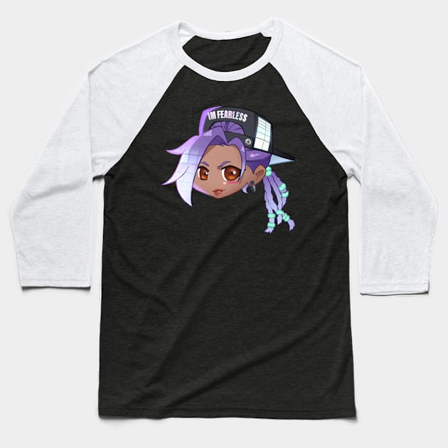 Sombra Le Sserafim Skin Baseball T-Shirt by ahmedelsiddig